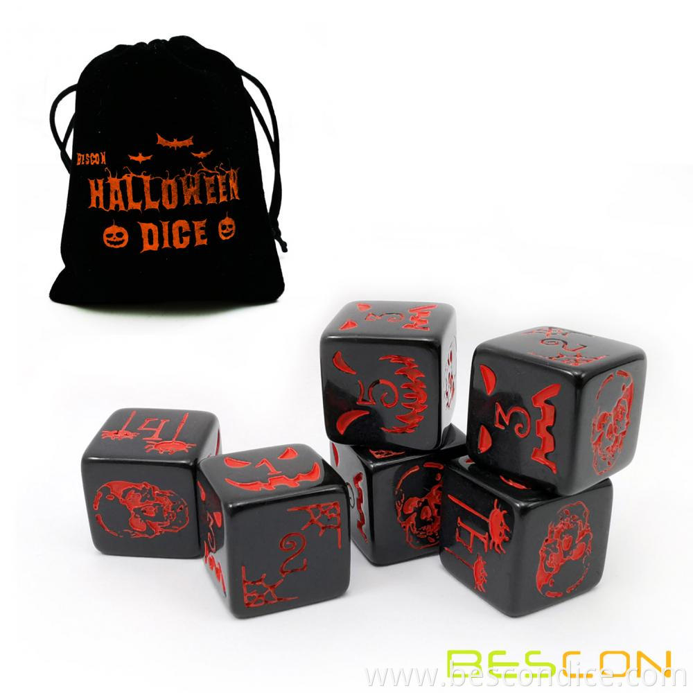 Halloween 6 Sided Premium Game Dice Set 1 Halloween 6 Sided Premium Game Dice Set 1